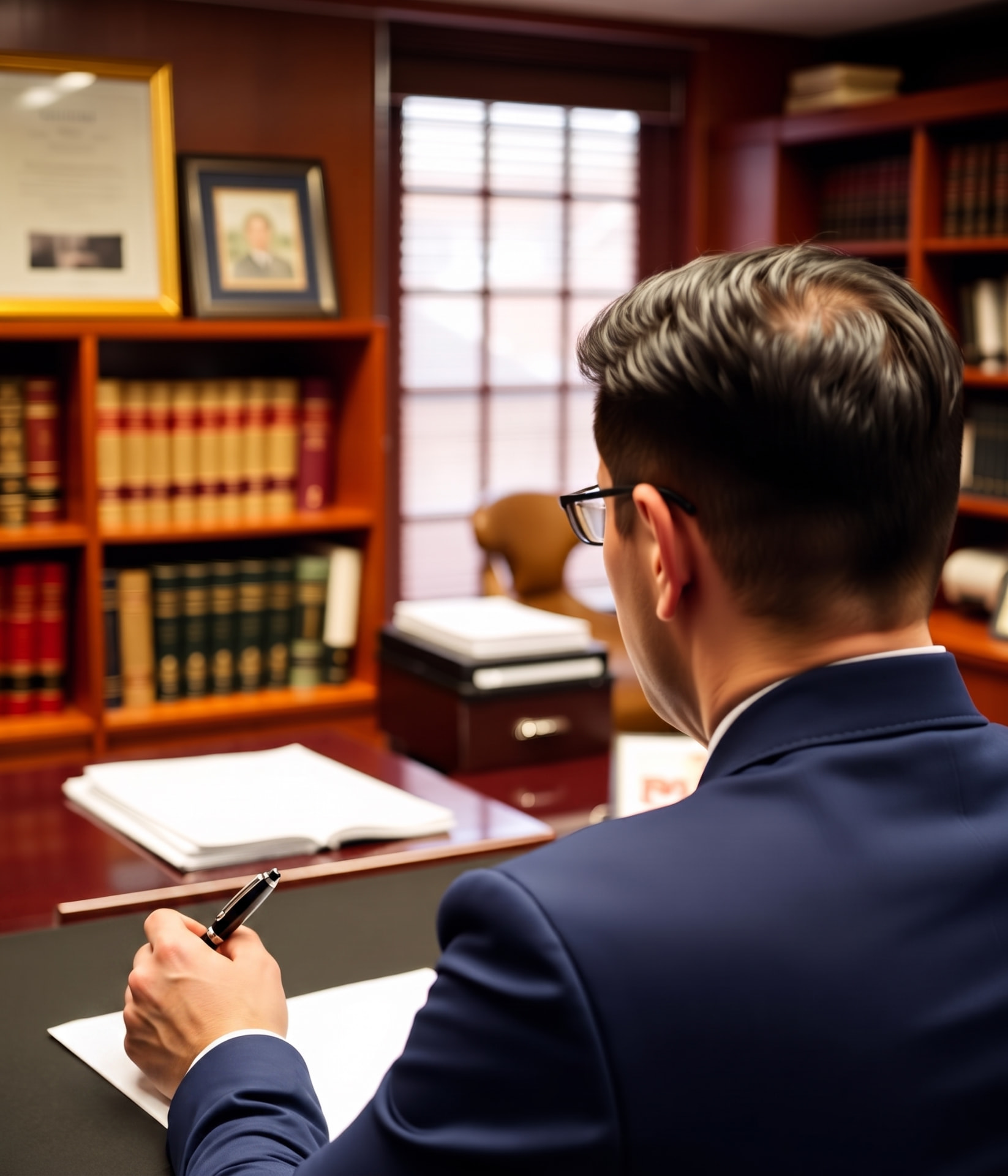 Attorney at work
