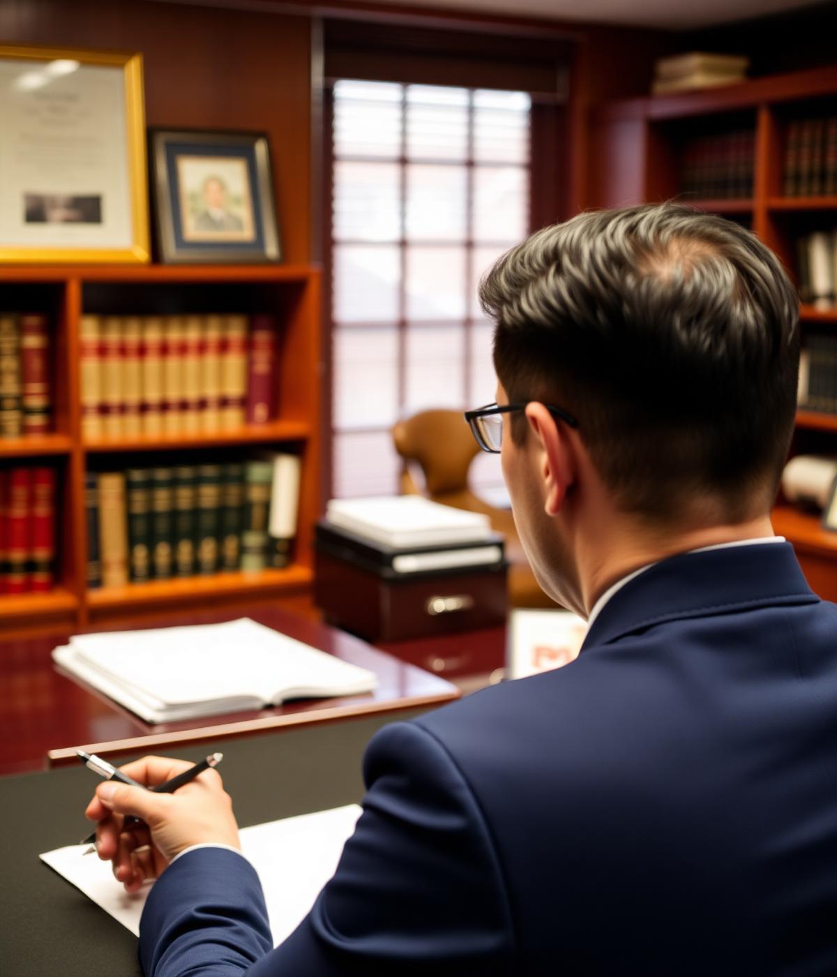 Attorney at work